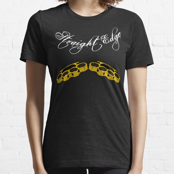 Straight Edge Brass Knuckles Knuckle Duster Clothing Co. Essential T-Shirt