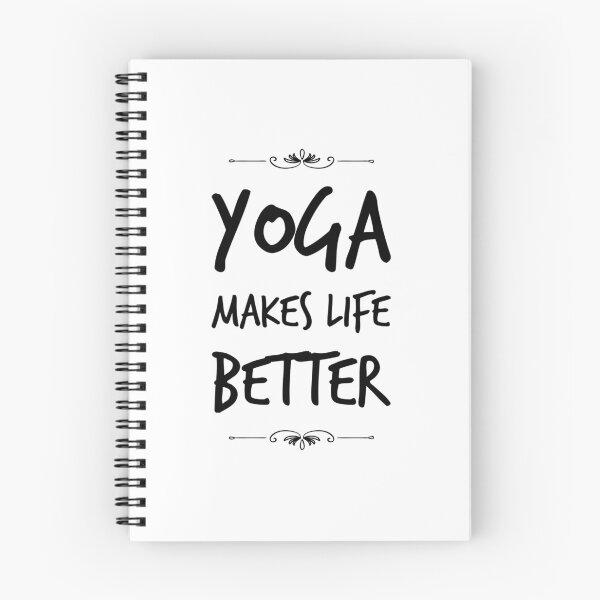 Aperçu de l'œuvre Le yoga rend la vie meilleure créée et vendue par PositiveImpulse.