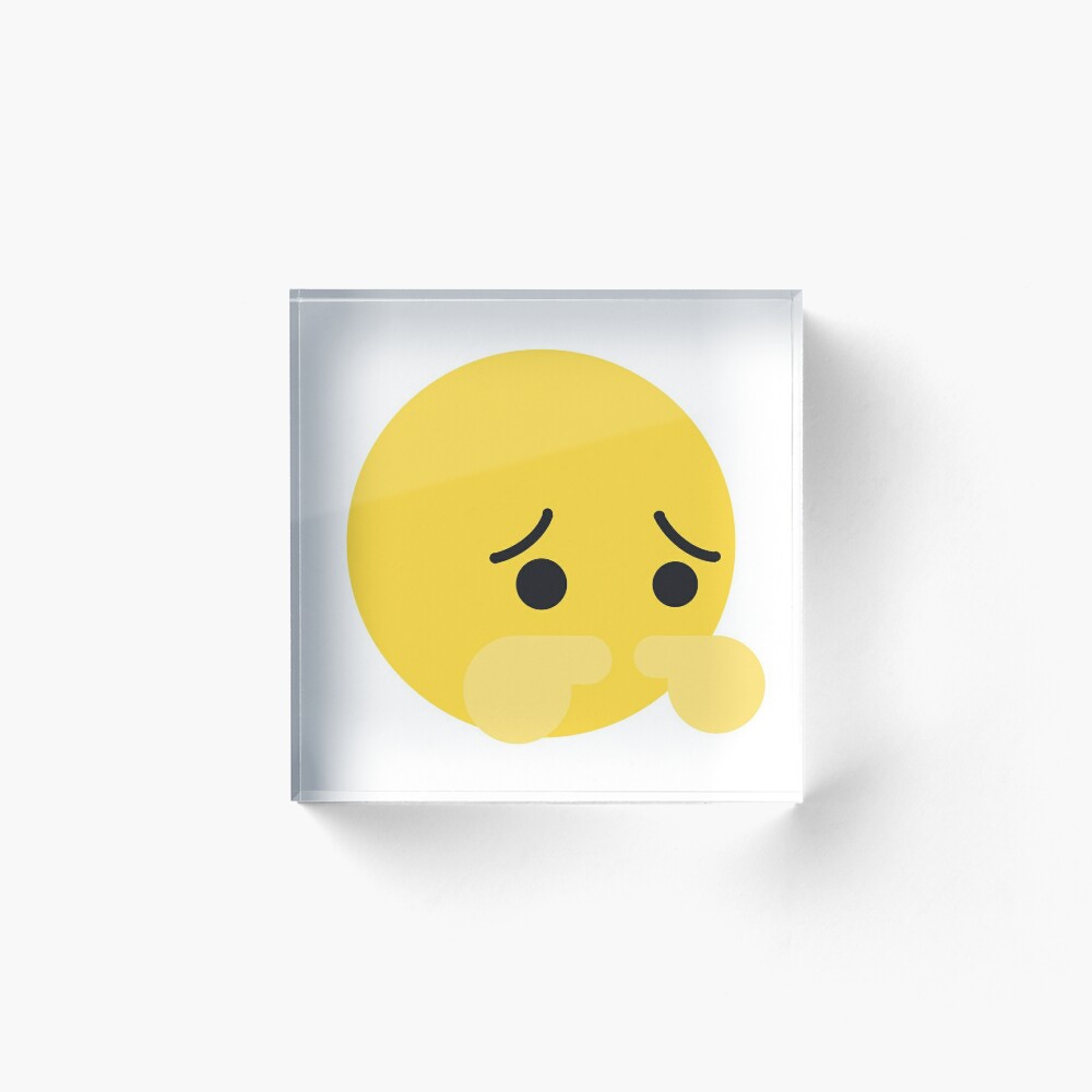 Tiktok Shy Emoji Art Board Print For Sale By Aspolaris17 Redbubble