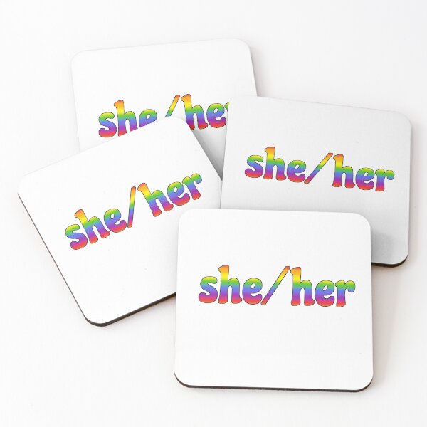 Item preview, she/her preferred pronoun designed and sold by the-baking-ots.