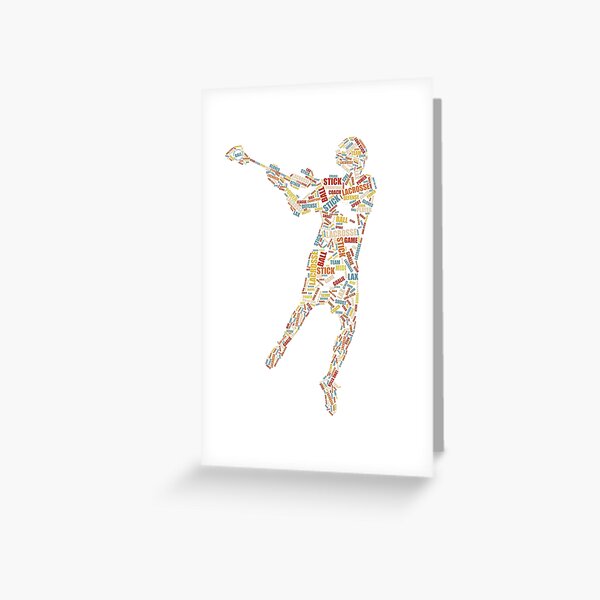 Item preview, Retro Lacrosse Player Word cloud Print Gift For Lacrosse fan product designed and sold by D-C-Designs.