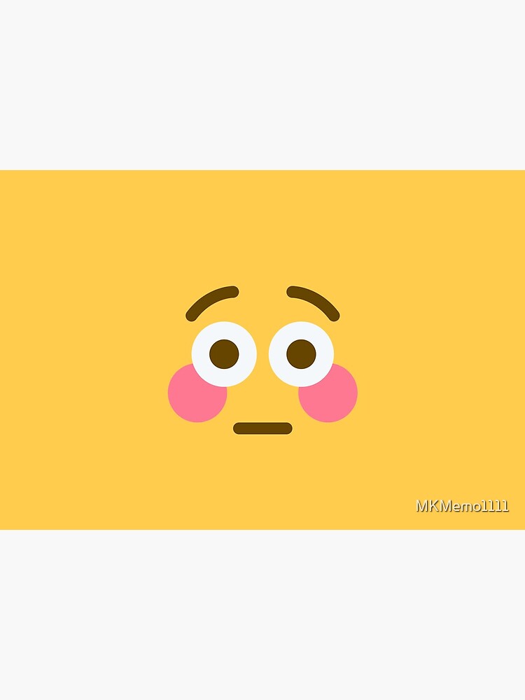 "Flushed Blushing Face Embarrassed Face With Wide Open Eyes Emoji face