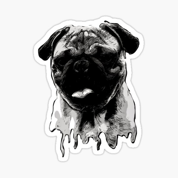 Cartoon Pug Gifts Merchandise Redbubble - roblox song id for borking in the 90s