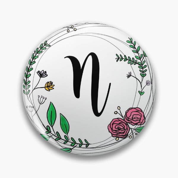 Aperçu de l'œuvre Couronne florale initiale créée et vendue par CleverBerry.