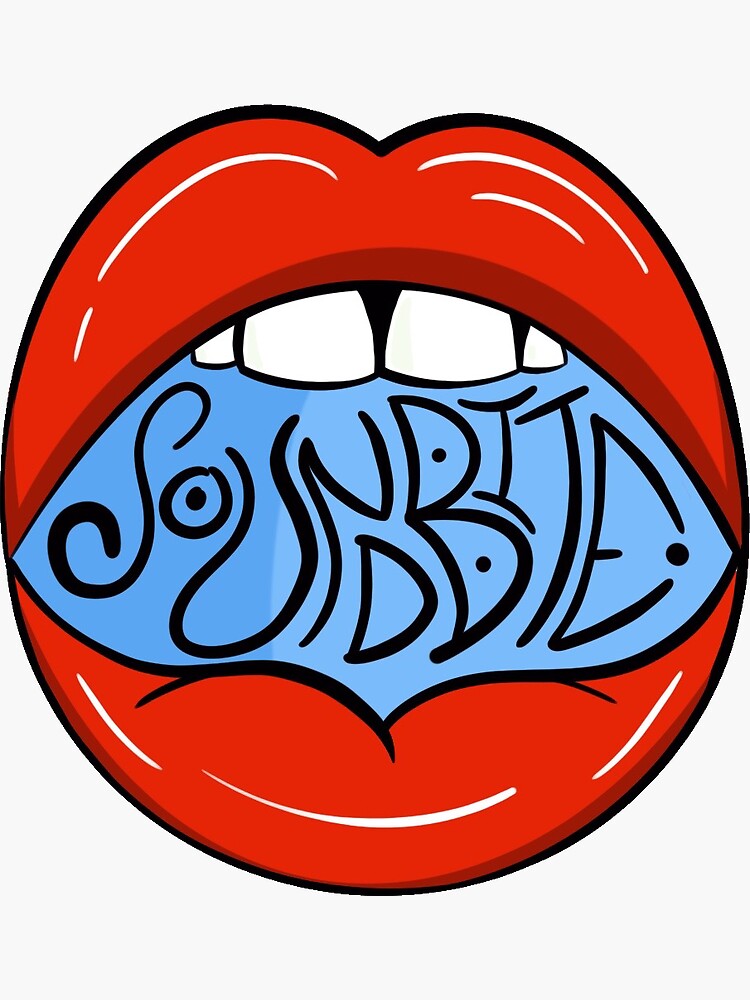 "SOUNDBITE Band Logo (Blue Sky Variant)" Sticker by Gregorpatti Redbubble