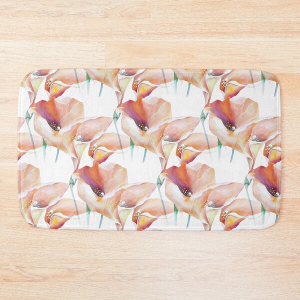 Item preview, Arum Zantedeschia Calla Flame Lilies in Watercolor Pattern designed and sold by Nisuris.