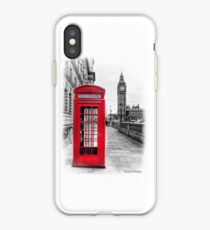 Vinilo o funda para iPhone Red Phone Box