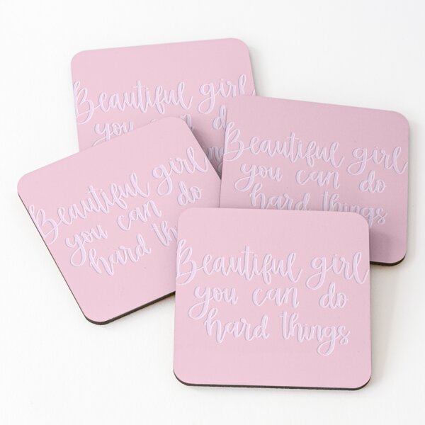 Item preview, Beautiful girl, you can do hard things in pink designed and sold by amyhutchison.