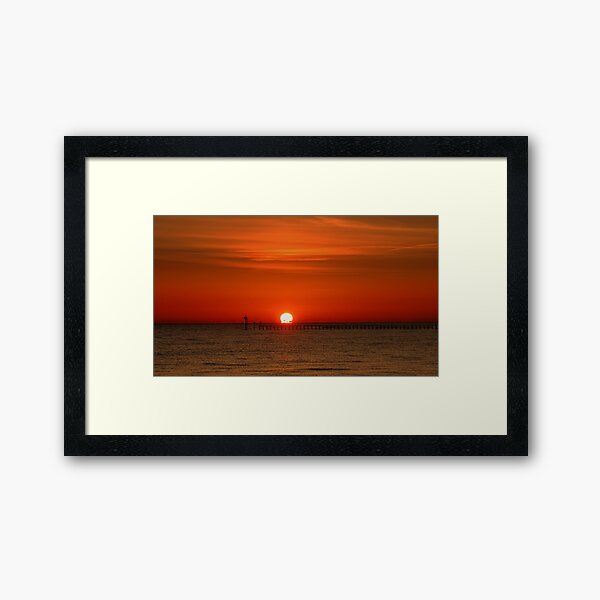 Sunset At Sea Framed Art Print