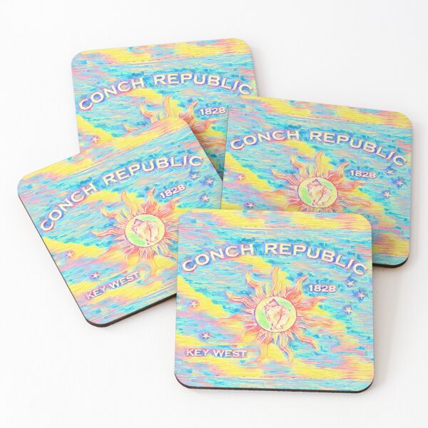 Item preview, Conch Republic flag in water color designed and sold by SouthbyKeyWest.