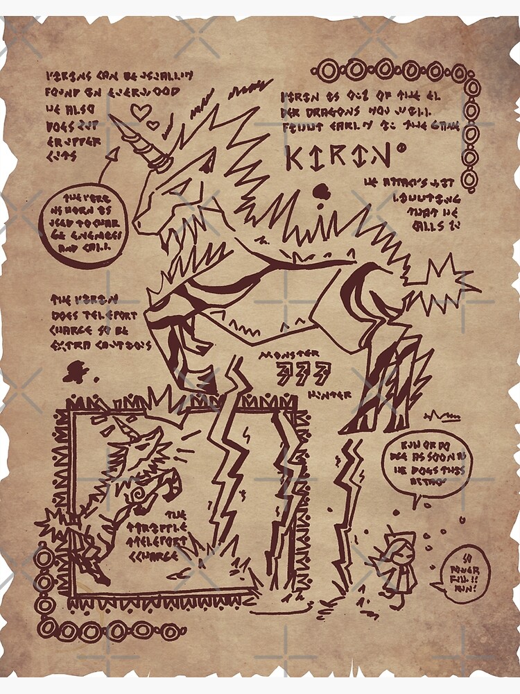 Disover Monster Hunter - Kirin Page Premium Matte Vertical Poster