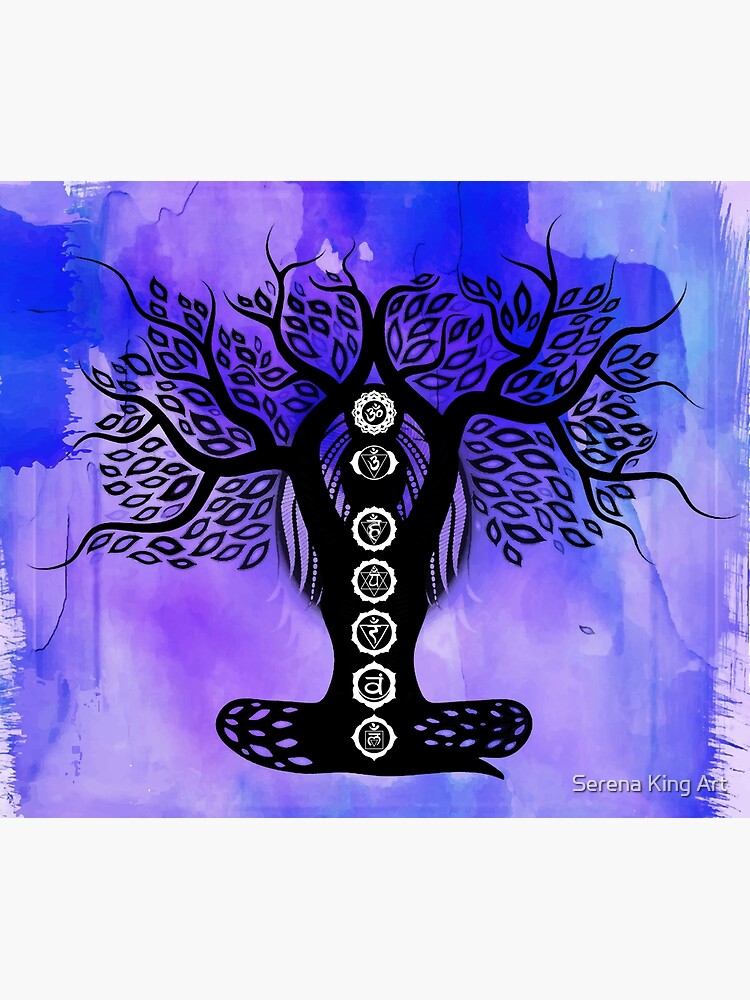 Chakra Lady Tree - WO Art Board Print for Sale by Serena King