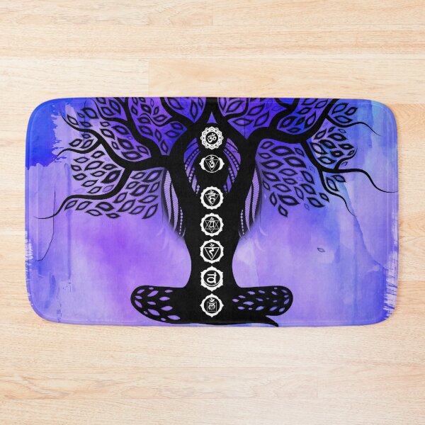 Item preview, Chakra Lady Tree - Watercolor Blue-Purple designed and sold by serenaking.