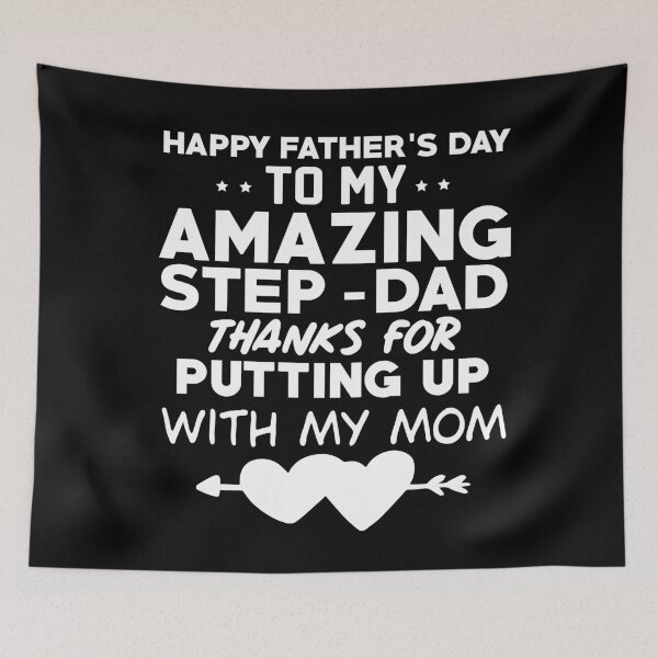 Item preview, Happy father's day to my amazing step dad gift idea designed and sold by ART ilo.
