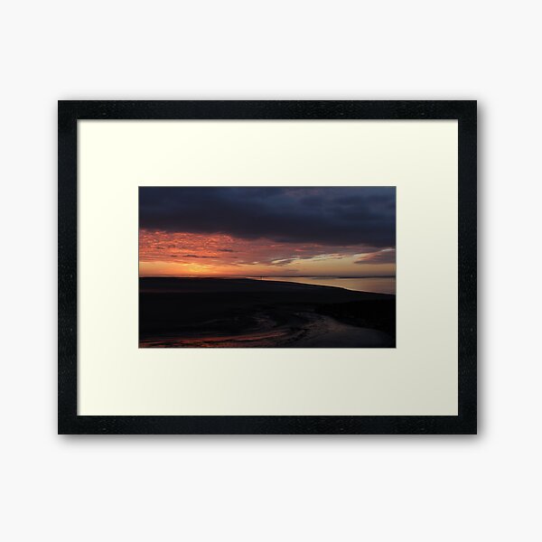 Morcambe Bay Sunset Framed Art Print