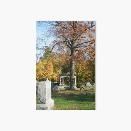 Mausoleum, Fall Landscape Photography by Courtney Hatcher Art Board Print