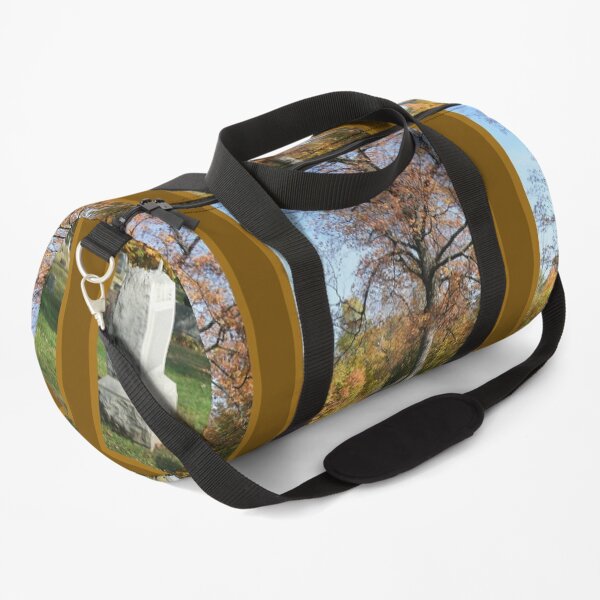 Mausoleum, Fall Landscape Photography by Courtney Hatcher Duffle Bag