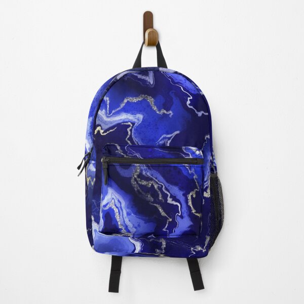 Item preview, Dark blue marble texture with silver fibres and splashes designed and sold by AnastasiyaFad.