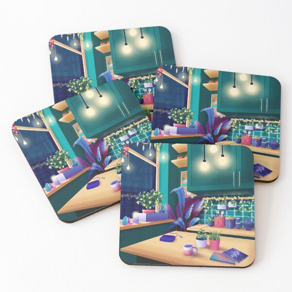 Item preview, Cozy Kitchen at night designed and sold by Pantonia.