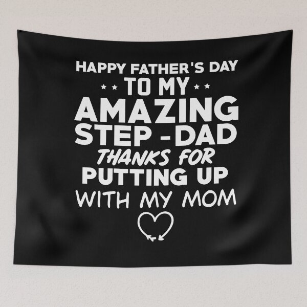 Item preview, Happy father's day to my amazing step dad gift idea designed and sold by ART ilo.