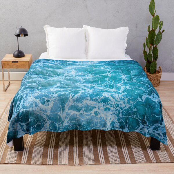 Item preview, Blue ocean summer beach waves pattern designed and sold by conceptDVS.