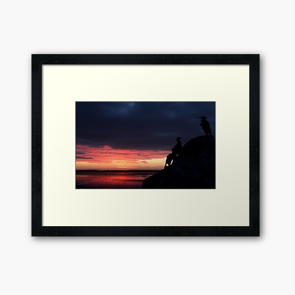 Morcambe Bay Sunset Framed Art Print