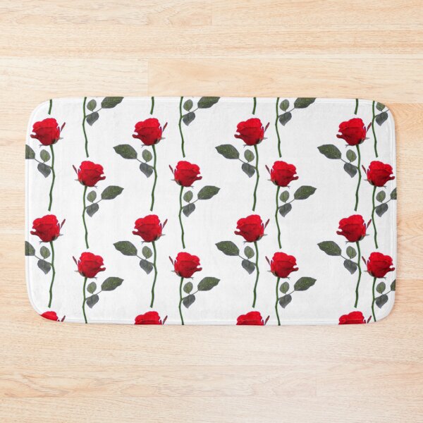 Item preview,  FLOATING RED ROSES GARDEN PATTERN ON WHITE designed and sold by sharlesart.