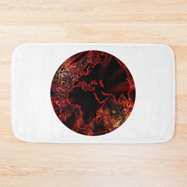 Item preview, Black and red world globe abstract designed and sold by Maks08.