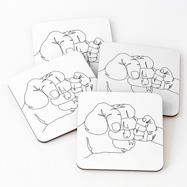 Item preview, Family fist bump in black designed and sold by SibMa.