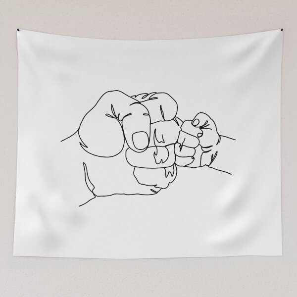 Item preview, Family fist bump in black designed and sold by SibMa.