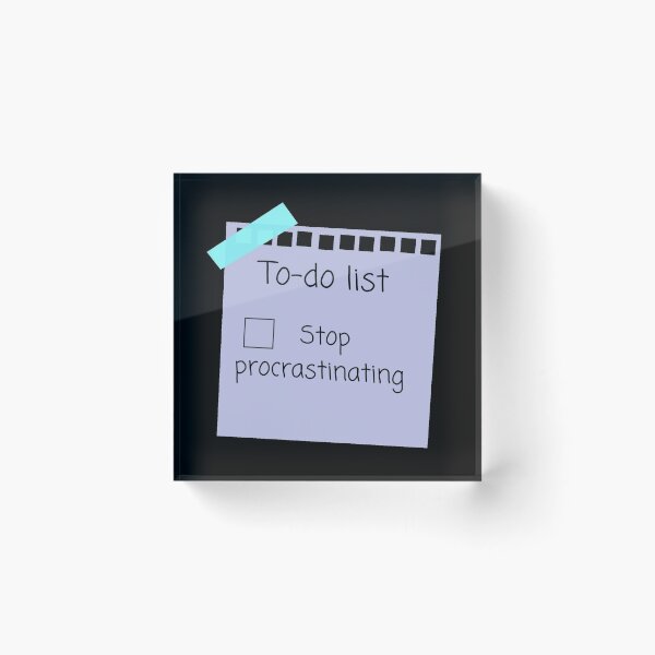 Item preview, Stop Procrastinating funny To-do List designed and sold by Amnaatiq.