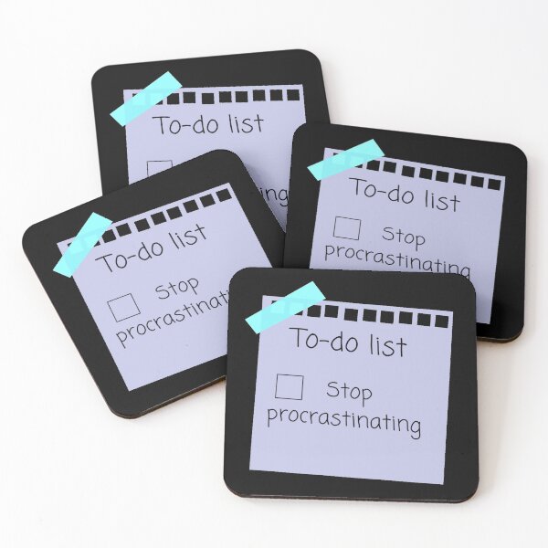 Item preview, Stop Procrastinating funny To-do List designed and sold by Amnaatiq.