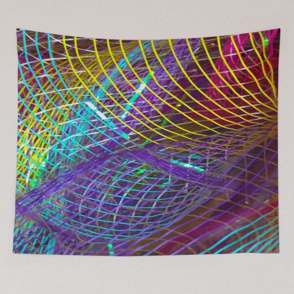 Item preview, Colorful Plastic Mesh Pattern designed and sold by wildjellybeans.