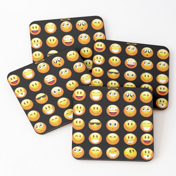 Item preview, black emojis designed and sold by Gossip Rag.