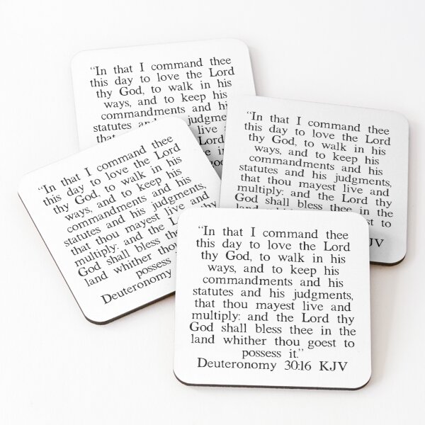 Item preview, Deuteronomy 30:16 KJV designed and sold by IBMClothing.