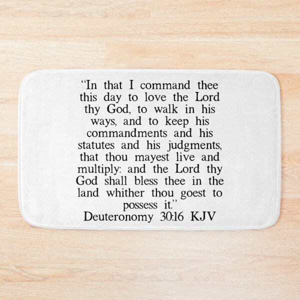 Item preview, Deuteronomy 30:16 KJV designed and sold by IBMClothing.