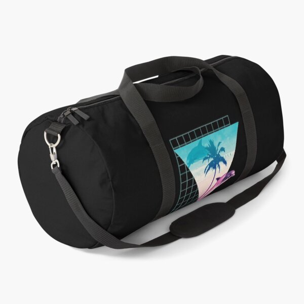 Aesthetic Dolphins 80's & 90s Hypnotic Summer Beach print design Duffle Bag