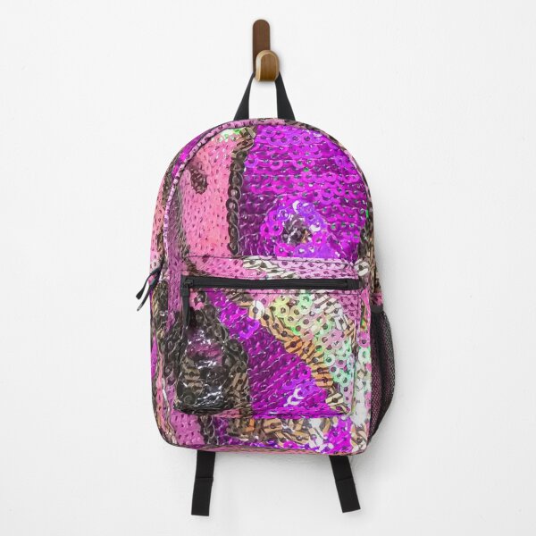Item preview, Photographic Image of Abstract Pattern of Purple, Gold and Pink Sequins designed and sold by CrazyCraftLady.