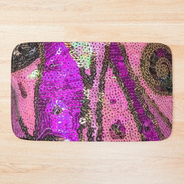 Item preview, Photographic Image of Abstract Pattern of Purple, Gold and Pink Sequins designed and sold by CrazyCraftLady.