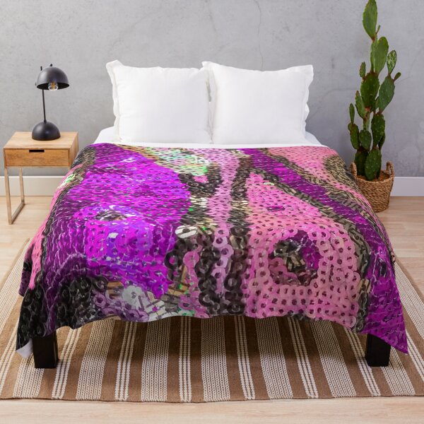 Item preview, Photographic Image of Abstract Pattern of Purple, Gold and Pink Sequins designed and sold by CrazyCraftLady.