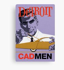 Vintage Detroit Designer CAD Men Canvas Print