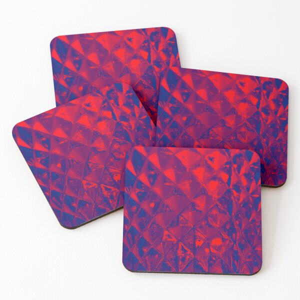 Item preview, Red Blue Glass Pattern designed and sold by wildjellybeans.
