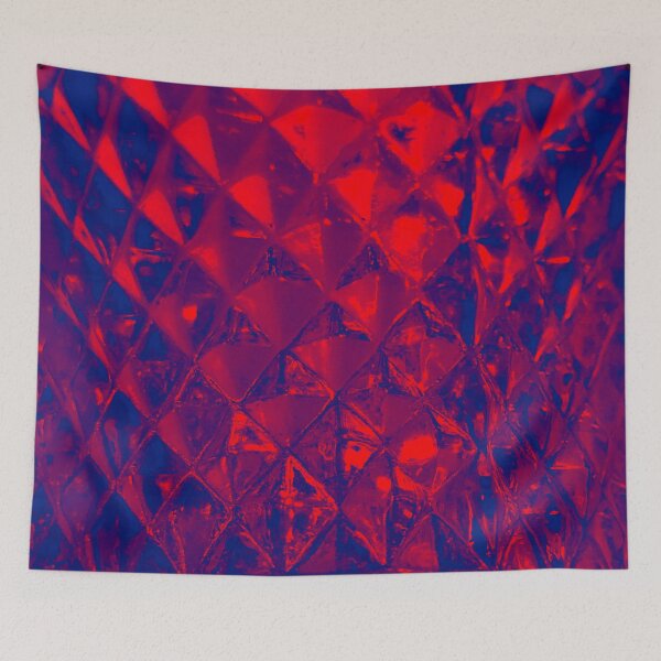 Item preview, Red Blue Glass Pattern designed and sold by wildjellybeans.