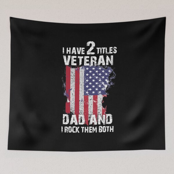 Item preview, I Have Two Titles Veteran Dad And I Pick Them Both For Pats print designed and sold by AYDreamers.