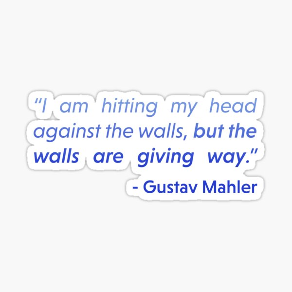 Item preview, Gustav Mahler Classical Composer Music Quote designed and sold by JeanSzB.