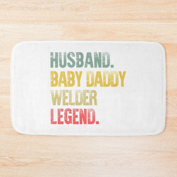 Item preview, Funny Men Vintage T Shirt Husband Baby Daddy Welder Legend designed and sold by Bendthetrend.