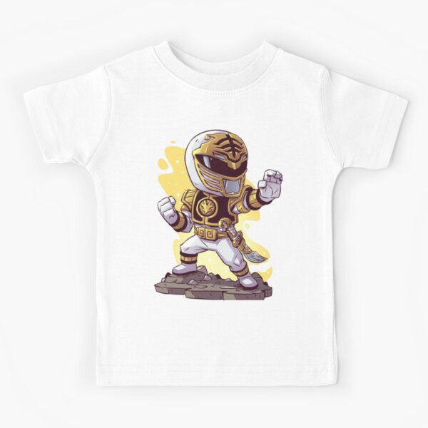 White Power Ranger Kids T-Shirt