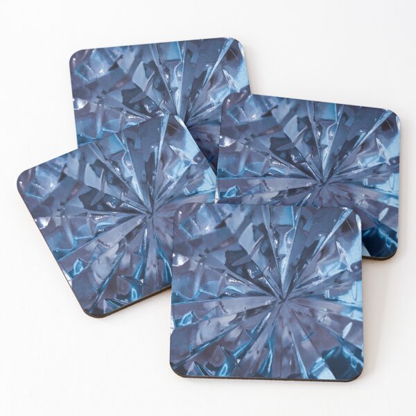 Item preview, Blue Winter Glass Crystal Pattern designed and sold by wildjellybeans.