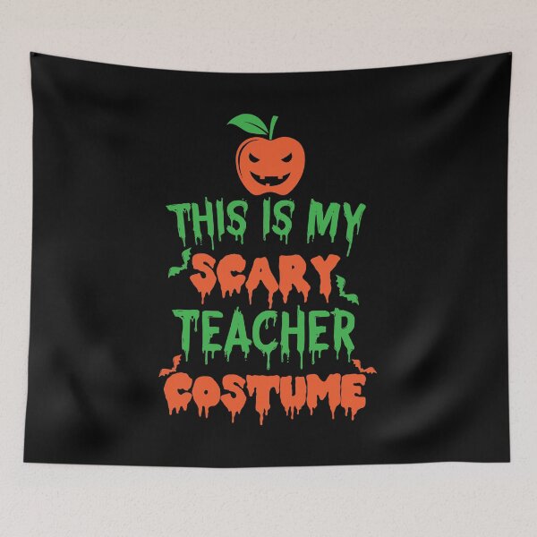 Item preview, Funny Pumpkin Scary Teacher Costume Design for Halloween graphic designed and sold by AYDreamers.