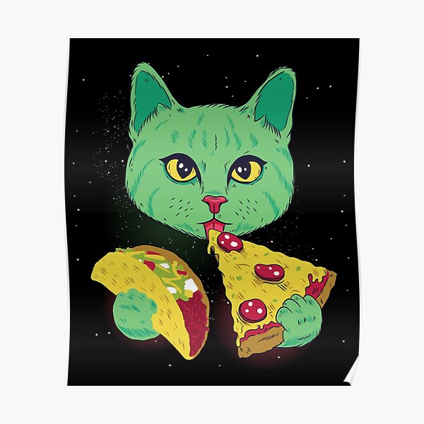 Roblox Royale High Egg Hunt Catzilla Pizza Cat Wall Art Redbubble